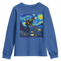 Gold Miner Starry Night Van Gogh Youth Sweatshirt - Wonder Print Shop