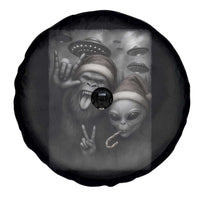 Bigfoot UFO Selife Spare Tire Cover Sasquatch Ailen Rock On Hand Christmas - Wonder Print Shop