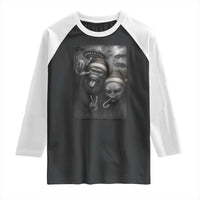 Bigfoot UFO Selife Raglan Shirt Sasquatch Ailen Rock On Hand Christmas - Wonder Print Shop