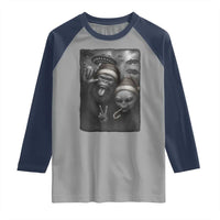 Bigfoot UFO Selife Raglan Shirt Sasquatch Ailen Rock On Hand Christmas - Wonder Print Shop