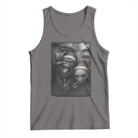 Bigfoot UFO Selife Tank Top Sasquatch Ailen Rock On Hand Christmas - Wonder Print Shop