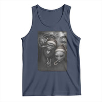 Bigfoot UFO Selife Tank Top Sasquatch Ailen Rock On Hand Christmas - Wonder Print Shop