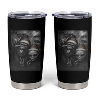 Bigfoot UFO Selife Tumbler Cup Sasquatch Ailen Rock On Hand Christmas - Wonder Print Shop