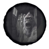 Funny Bigfoot Selfie Halloween Spare Tire Cover Sasquatch Ghost Haunted House - Wonder Print Shop