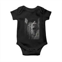 Funny Bigfoot Selfie Halloween Baby Onesie Sasquatch Ghost Haunted House - Wonder Print Shop