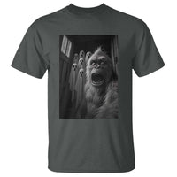 Funny Bigfoot Selfie Halloween T Shirt Sasquatch Ghost Haunted House - Wonder Print Shop