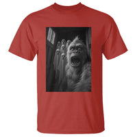 Funny Bigfoot Selfie Halloween T Shirt Sasquatch Ghost Haunted House - Wonder Print Shop