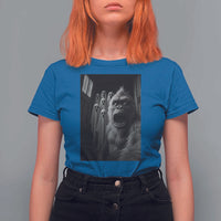 Funny Bigfoot Selfie Halloween T Shirt For Women Sasquatch Ghost Haunted House - Wonder Print Shop