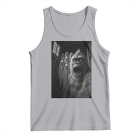 Funyy Bigfoot Selfie Halloween Tank Top Sasquatch Ghost Haunted House - Wonder Print Shop