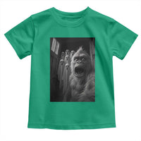 Funny Bigfoot Selfie Halloween Toddler T Shirt Sasquatch Ghost Haunted House - Wonder Print Shop
