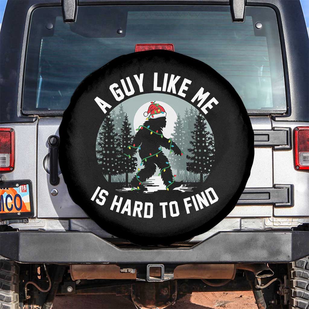Funny Bigfoot Christmas Spare Tire Cover A Guy Like Me Is Hard To Find - Wonder Print Shop