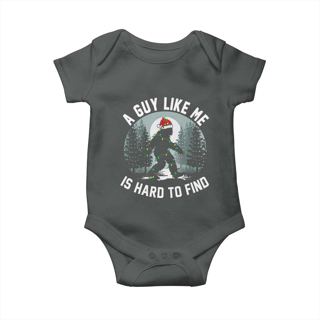 Funny Bigfoot Christmas Baby Onesie A Guy Like Me Is Hard To Find - Wonder Print Shop