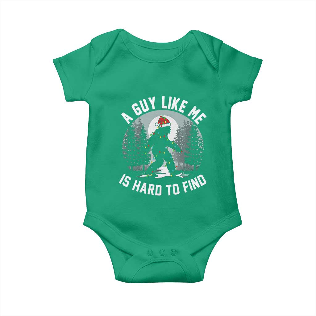 Funny Bigfoot Christmas Baby Onesie A Guy Like Me Is Hard To Find - Wonder Print Shop