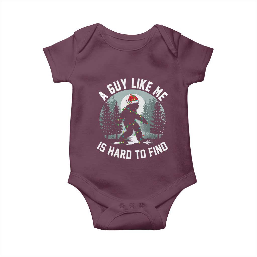 Funny Bigfoot Christmas Baby Onesie A Guy Like Me Is Hard To Find - Wonder Print Shop