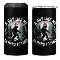 Funny Bigfoot Christmas 4 in 1 Can Cooler Tumbler A Guy Like Me Is Hard To Find - Wonder Print Shop