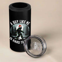 Funny Bigfoot Christmas 4 in 1 Can Cooler Tumbler A Guy Like Me Is Hard To Find - Wonder Print Shop