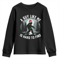 Funny Bigfoot Christmas Youth Sweatshirt A Guy Like Me Is Hard To Find - Wonder Print Shop