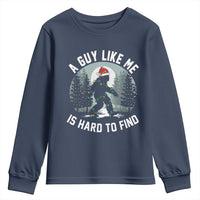 Funny Bigfoot Christmas Youth Sweatshirt A Guy Like Me Is Hard To Find - Wonder Print Shop