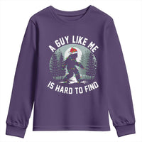 Funny Bigfoot Christmas Youth Sweatshirt A Guy Like Me Is Hard To Find - Wonder Print Shop