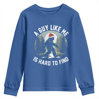 Funny Bigfoot Christmas Youth Sweatshirt A Guy Like Me Is Hard To Find - Wonder Print Shop