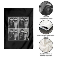 Funny Bigfoot Photobooth Christmas Garden Flag Sasquatch Santa Claus Xmas - Wonder Print Shop