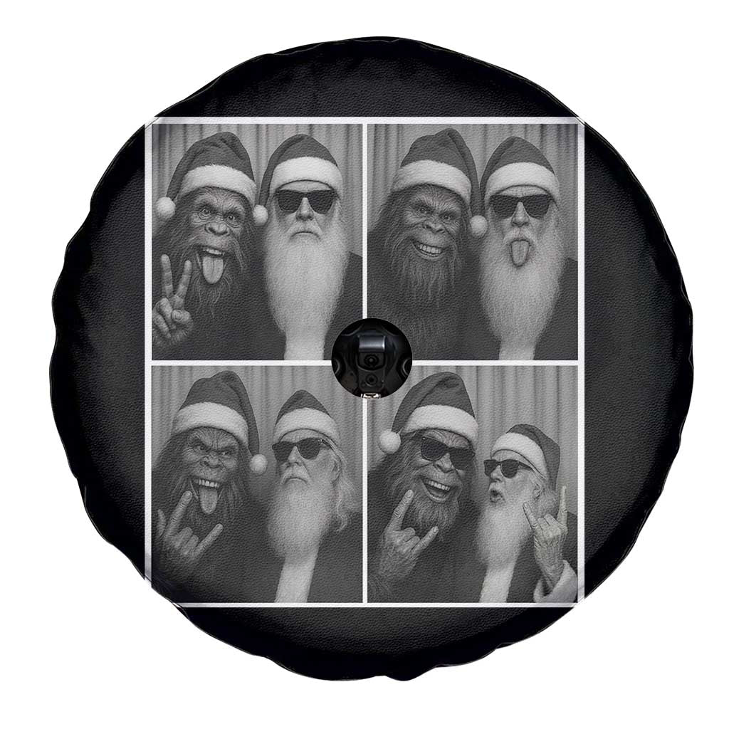 Funny Bigfoot Photobooth Christmas Spare Tire Cover Sasquatch Santa Claus Xmas - Wonder Print Shop