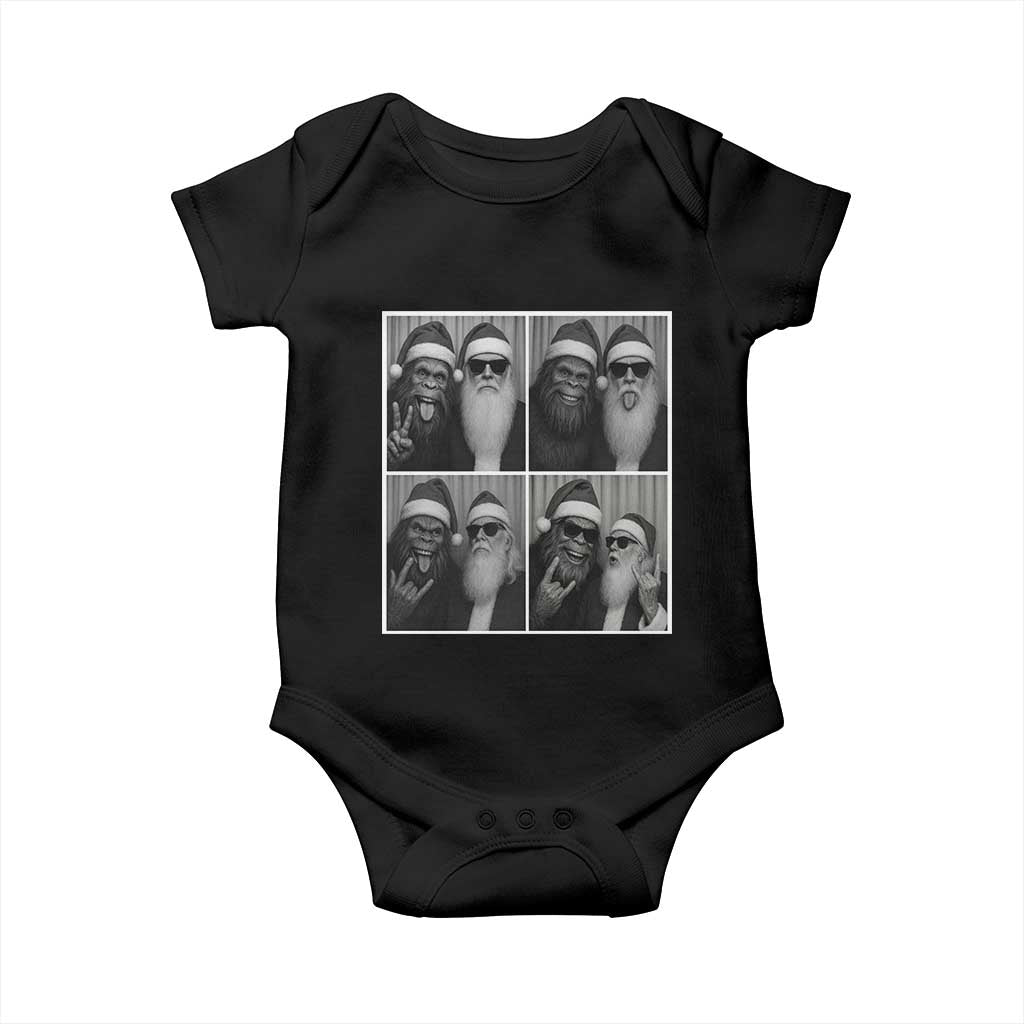 Funny Bigfoot Photobooth Christmas Baby Onesie Sasquatch Santa Claus Xmas - Wonder Print Shop