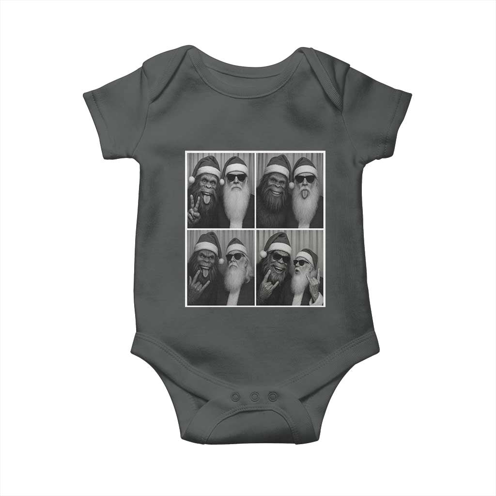 Funny Bigfoot Photobooth Christmas Baby Onesie Sasquatch Santa Claus Xmas - Wonder Print Shop