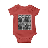 Funny Bigfoot Photobooth Christmas Baby Onesie Sasquatch Santa Claus Xmas - Wonder Print Shop