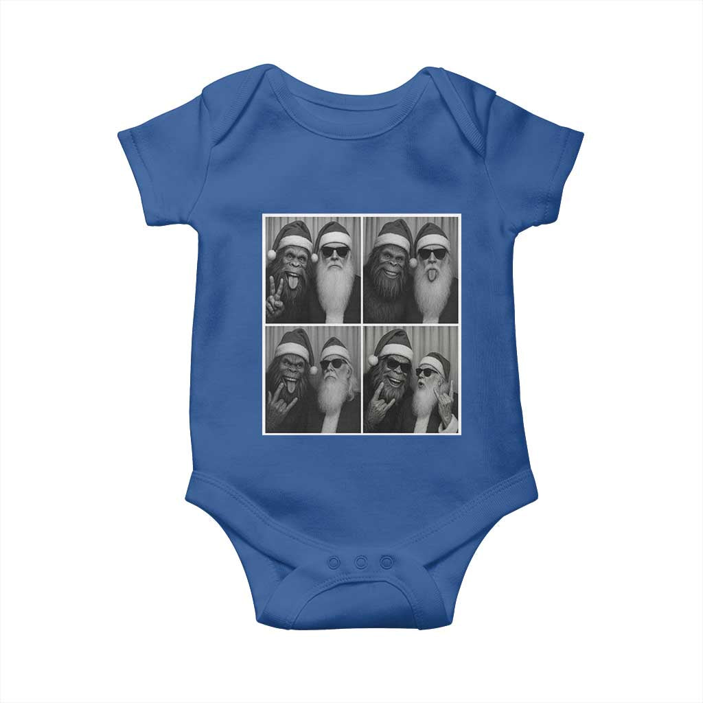 Funny Bigfoot Photobooth Christmas Baby Onesie Sasquatch Santa Claus Xmas - Wonder Print Shop