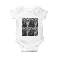 Funny Bigfoot Photobooth Christmas Baby Onesie Sasquatch Santa Claus Xmas - Wonder Print Shop
