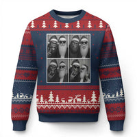 Funny Bigfoot Photobooth Xmas Ugly Christmas Sweater Sasquatch Santa Claus Xmas - Wonder Print Shop