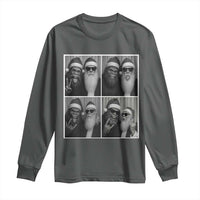 Funny Bigfoot Photobooth Christmas Long Sleeve Shirt Sasquatch Santa Claus Xmas - Wonder Print Shop