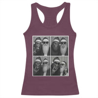 Funny Bigfoot Photobooth Christmas Racerback Tank Top Sasquatch Santa Claus Xmas - Wonder Print Shop