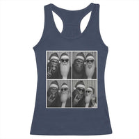 Funny Bigfoot Photobooth Christmas Racerback Tank Top Sasquatch Santa Claus Xmas - Wonder Print Shop