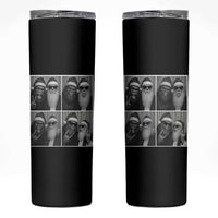 Funny Bigfoot Photobooth Christmas Skinny Tumbler Sasquatch Santa Claus Xmas - Wonder Print Shop