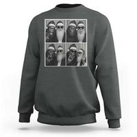 Funny Bigfoot Photobooth Christmas Sweatshirt Sasquatch Santa Claus Xmas - Wonder Print Shop