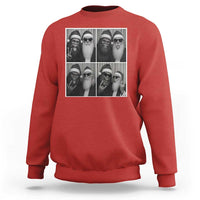Funny Bigfoot Photobooth Christmas Sweatshirt Sasquatch Santa Claus Xmas - Wonder Print Shop