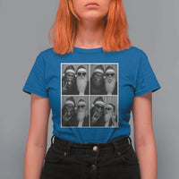 Funny Bigfoot Photobooth Christmas T Shirt For Women Sasquatch Santa Claus Xmas - Wonder Print Shop