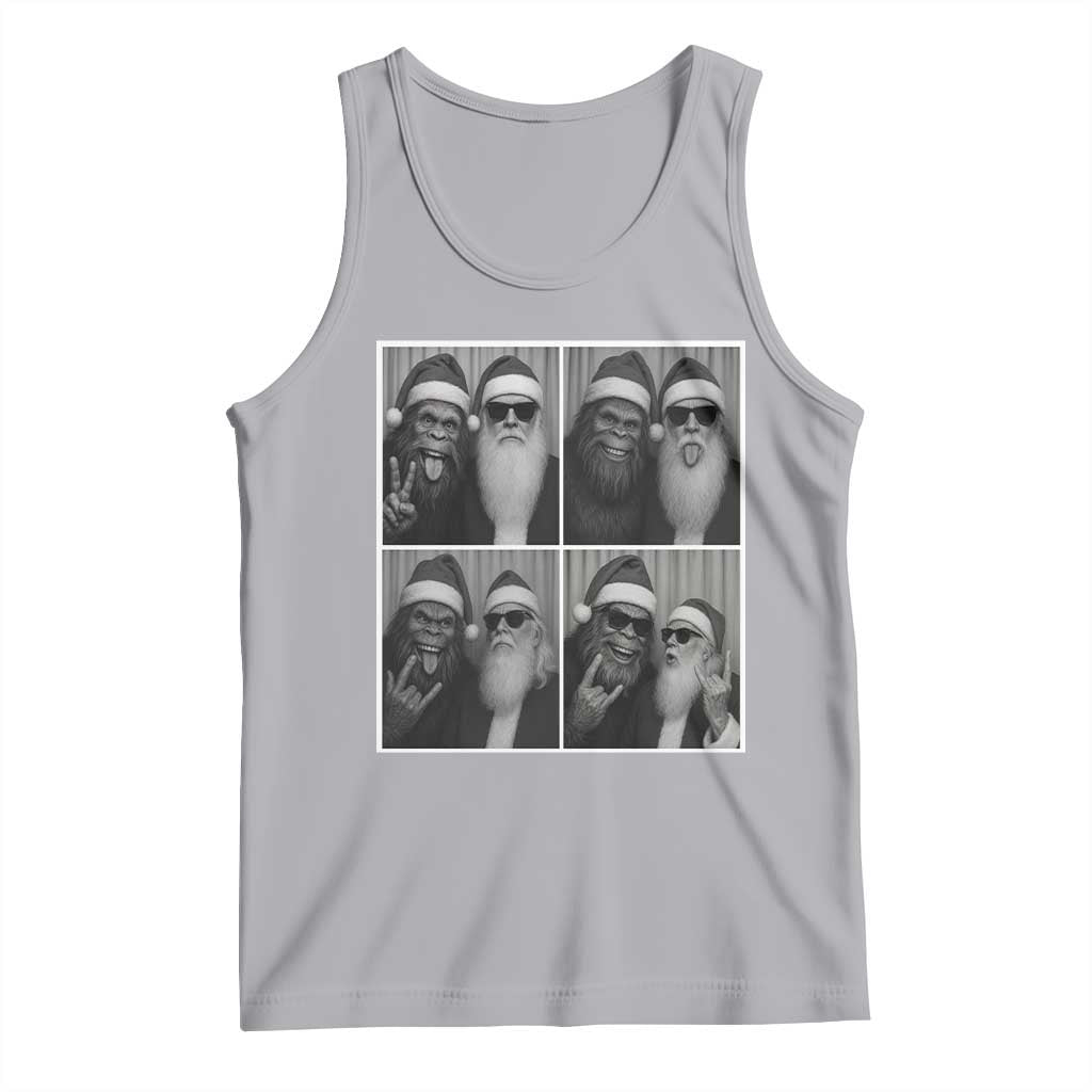Funny Bigfoot Photobooth Christmas Tank Top Sasquatch Santa Claus Xmas - Wonder Print Shop