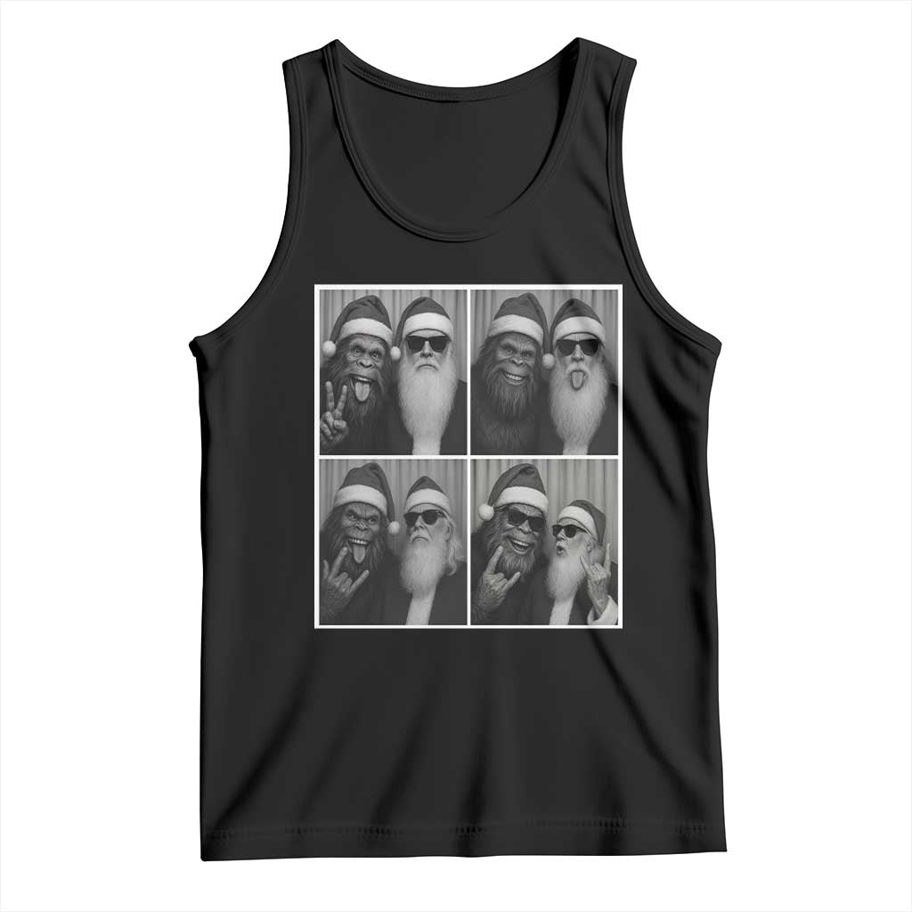 Funny Bigfoot Photobooth Christmas Tank Top Sasquatch Santa Claus Xmas - Wonder Print Shop