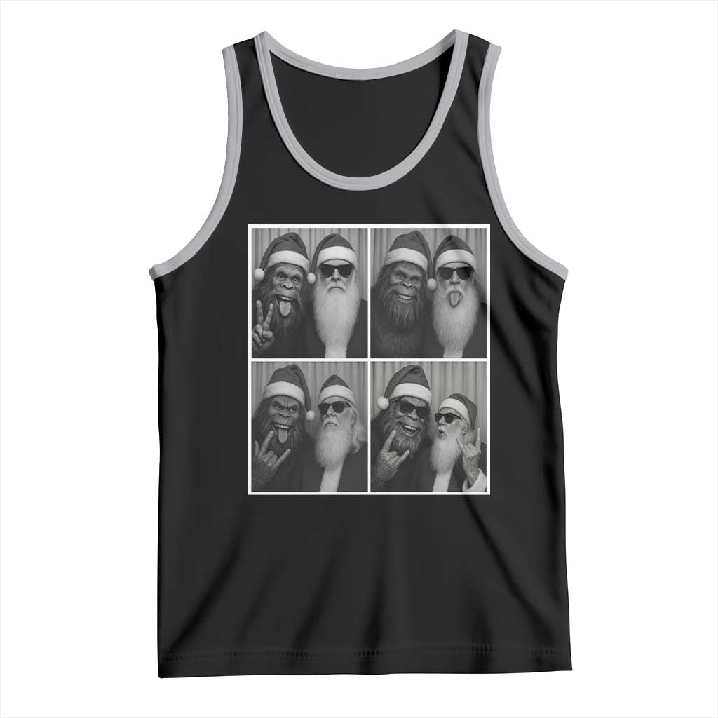 Funny Bigfoot Photobooth Christmas Tank Top Sasquatch Santa Claus Xmas - Wonder Print Shop