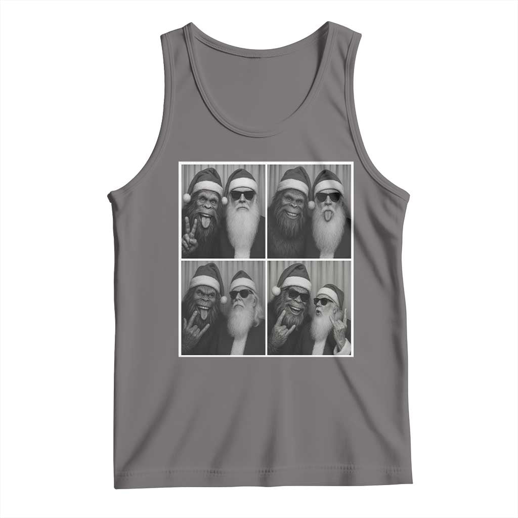 Funny Bigfoot Photobooth Christmas Tank Top Sasquatch Santa Claus Xmas - Wonder Print Shop