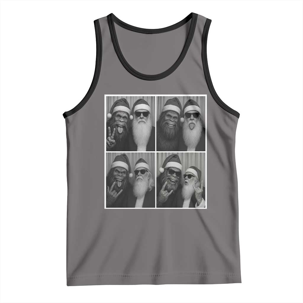 Funny Bigfoot Photobooth Christmas Tank Top Sasquatch Santa Claus Xmas - Wonder Print Shop