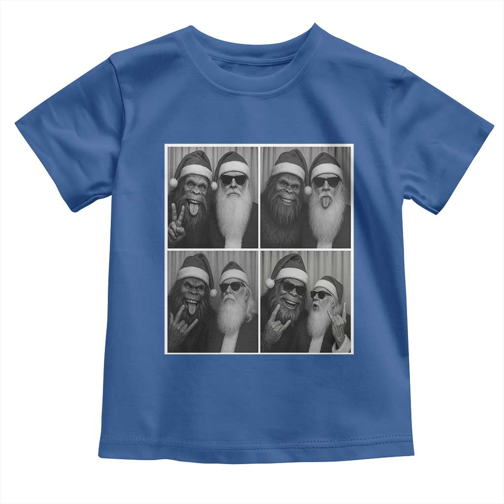 Funny Bigfoot Photobooth Christmas Toddler T Shirt Sasquatch Santa Claus Xmas - Wonder Print Shop