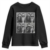 Funny Bigfoot Photobooth Christmas Youth Sweatshirt Sasquatch Santa Claus Xmas - Wonder Print Shop