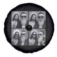 Funny Bigfoot Photobooth Christmas Spare Tire Cover Sasquatch Jesus Christian Xmas - Wonder Print Shop