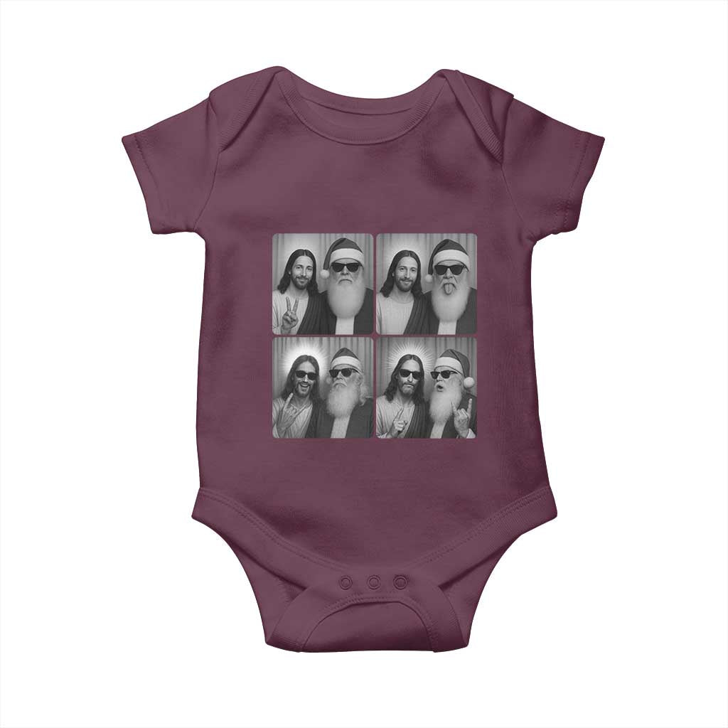 Funny Bigfoot Photobooth Christmas Baby Onesie Sasquatch Jesus Christian Xmas - Wonder Print Shop