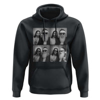 Funny Bigfoot Photobooth Christmas Hoodie Sasquatch Jesus Christian Xmas - Wonder Print Shop