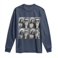 Funny Bigfoot Photobooth Christmas Long Sleeve Shirt Sasquatch Jesus Christian Xmas - Wonder Print Shop
